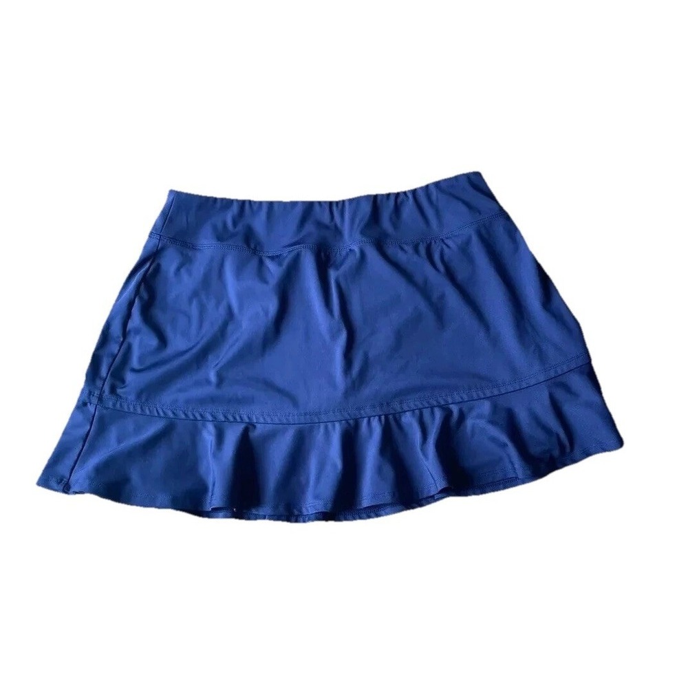 Tommy Bahama Active Golf Stretch XL Skort Skirt Navy‎ Blue Pickleball Ruffle